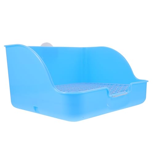 CORHAD Große Blaue Kaninchen Toilette aus Robustem PP mit Wanddesign Langlebiges und Reißfestes Katzenklo für Kaninchen Meerschweinchen und Kleine Haustiere Hygienisch und Einfach zu CORHAD Große Blaue Kaninchen Toilette aus Robustem PP mit Wanddesign Langlebiges und Reißfestes Katzenklo für Kaninchen Meerschweinchen und Kleine Haustiere Hygienisch und Einfach zu von CORHAD