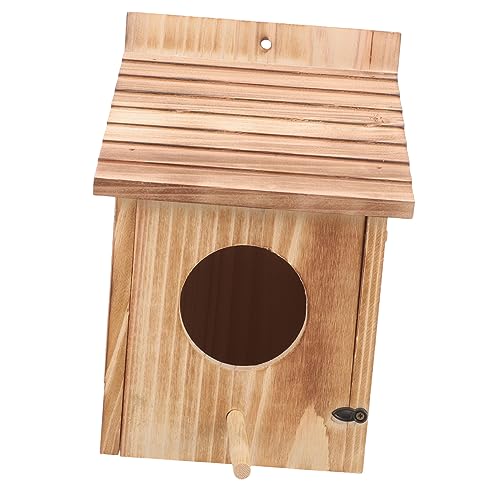 CORHAD Hängendes Vogelhaus Aus Naturholz Für Kleine Vögel Futterspender Mit Robustem Seil Dekorativ Und Langlebig Für Garten Und Balkon Maße CORHAD Hängendes Vogelhaus Aus Naturholz Für Kleine Vögel Futterspender Mit Robustem Seil Dekorativ Und Langlebig Für Garten Und Balkon Maße von CORHAD