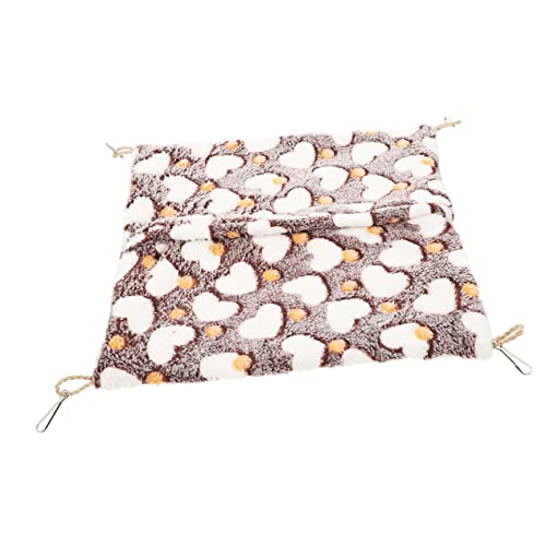 CORHAD Doppelschichtiges Kleintier-hängematten-hamsterbett Bequemes Meerschweinchen-zubehör Warmes Haustier-hängebett CORHAD Doppelschichtiges Kleintier-hängematten-hamsterbett Bequemes Meerschweinchen-zubehör Warmes Haustier-hängebett von CORHAD
