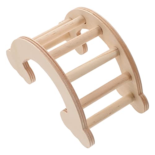 CORHAD Kleine Holzleiter Für Kleintiere Multifunktionale Kletterhilfe Für Hamster Meerschweinchen Und Nager Langlebig Und Sicher Spielzeug Für Artgerechte Haltung von CORHAD