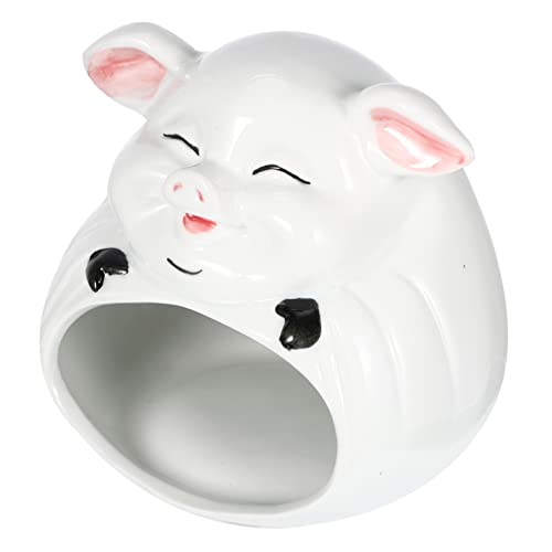 CORHAD Hamster Versteck Aus Keramik Kühles Cartoon-Haus Für Hamster Meerschweinchen Und Kleine Tiere Gemütliche Schlaf Und Spielnische Für Haustiere von CORHAD