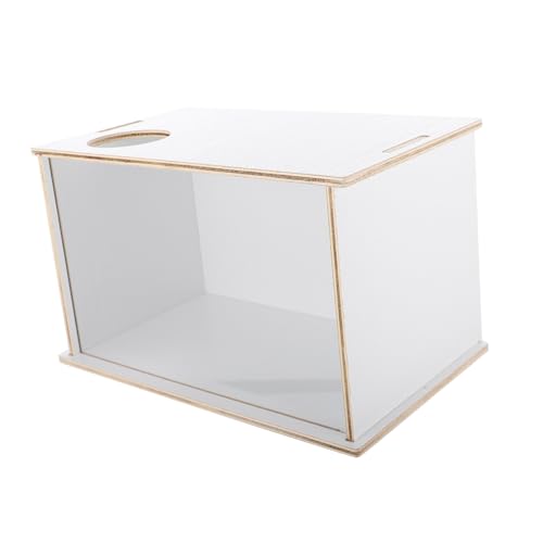 CORHAD Haustier Toilette Sandbad in Einer Holz Bedeckt Acryl Hamster Badewanne Chinchilla Zubehör CORHAD Haustier Toilette Sandbad in Einer Holz Bedeckt Acryl Hamster Badewanne Chinchilla Zubehör von CORHAD