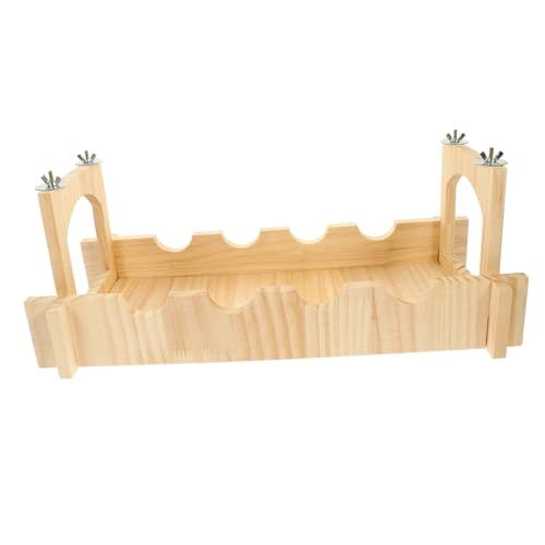 CORHAD Chinchilla Pet Bridge Holz Meerschweinchen Versteck Zubehör Für Hamster Ratte Eichhörnchen Robustes Versteck Spielzeug von CORHAD