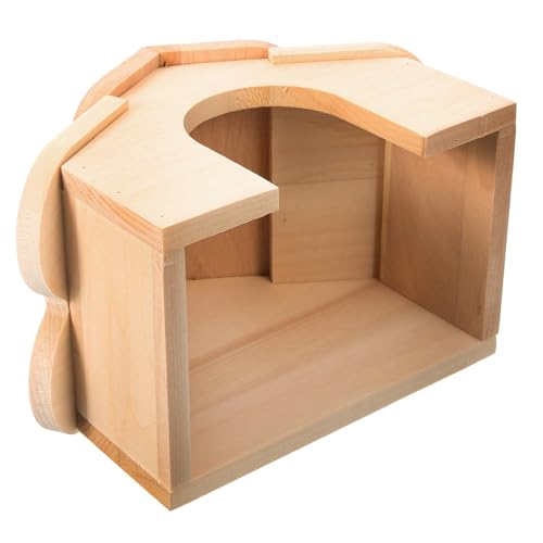CORHAD Hamster Holzhaus Schlafversteck Eichhörnchen Meerschweinchen Rattenhaus Käfig Haus Versteck Für Haustier Versteckspielplatz CORHAD Hamster Holzhaus Schlafversteck Eichhörnchen Meerschweinchen Rattenhaus Käfig Haus Versteck Für Haustier Versteckspielplatz von CORHAD