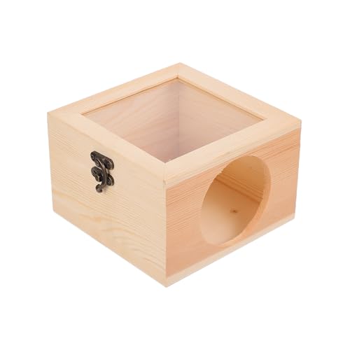 CORHAD Stilvolles Schlafhaus Für Haustiere Hölzernes Hamsternestbett Für Einen Gemütlichen Ruhebereich Versteck Spielzeug CORHAD Stilvolles Schlafhaus Für Haustiere Hölzernes Hamsternestbett Für Einen Gemütlichen Ruhebereich Versteck Spielzeug von CORHAD