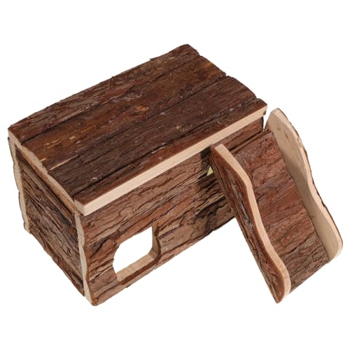 CORHAD Pet House Hamster Holzhaus Für Igel Und Kleine Nager Kreatives Versteck Für Hamster Meerschweinchen Chinchillas Handgefertigter Nistplatz Aus Natürlichem Holz Zum Klettern Und CORHAD Pet House Hamster Holzhaus Für Igel Und Kleine Nager Kreatives Versteck Für Hamster Meerschweinchen Chinchillas Handgefertigter Nistplatz Aus Natürlichem Holz Zum Klettern Und von CORHAD