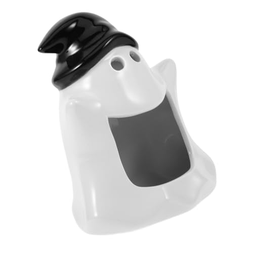 CORHAD Niedliches Halloween-Geister-Design Keramik-Hamsternest Haustier-Versteck Käfig-Zubehör CORHAD Niedliches Halloween-Geister-Design Keramik-Hamsternest Haustier-Versteck Käfig-Zubehör von CORHAD