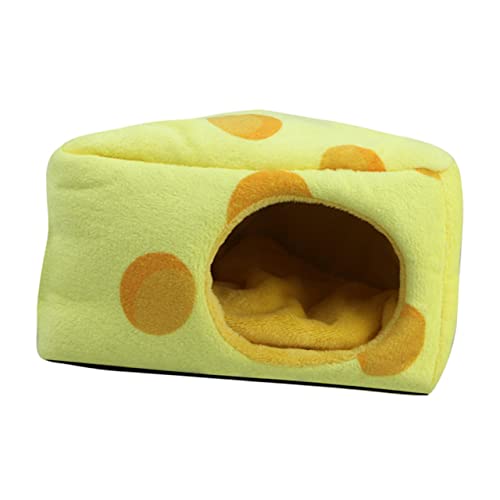 CORHAD Gemütliches Bett Für Hamster Haustiere Meerschweinchen Kuscheln Cartoon-kuchenform Nesthöhle Für Kleinen Haustierkäfig CORHAD Gemütliches Bett Für Hamster Haustiere Meerschweinchen Kuscheln Cartoon-kuchenform Nesthöhle Für Kleinen Haustierkäfig von CORHAD