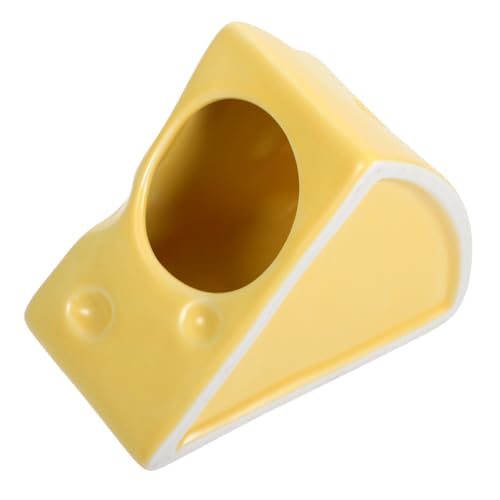 CORHAD Kühlung Keramik Hamster Käse Form Nest Komfortable Pet Hideout von CORHAD