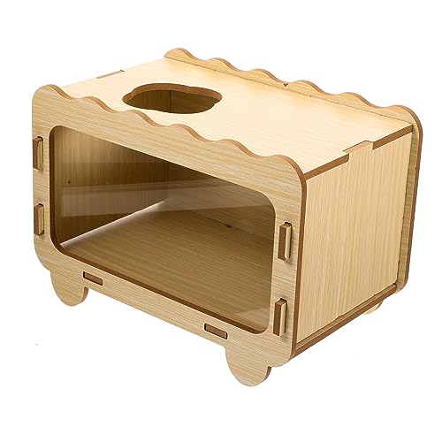 CORHAD Hamsterspielzeug und Zubehör Holzdesign-Käfig Kleintier-Hamsterversteck Grabspielzeug lustiges Versteck Box CORHAD Hamsterspielzeug und Zubehör Holzdesign-Käfig Kleintier-Hamsterversteck Grabspielzeug lustiges Versteck Box von CORHAD