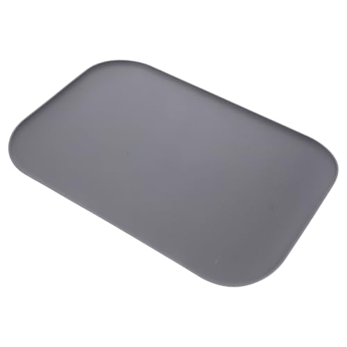 CORHAD Silikon-hundenapf-bodenmatte Welpen-futternapf-Matte Haustier-tischset Mit Erhöhten Kanten Grau Zum Servieren Von Hunde- Und Katzenfutter CORHAD Silikon-hundenapf-bodenmatte Welpen-futternapf-Matte Haustier-tischset Mit Erhöhten Kanten Grau Zum Servieren Von Hunde- Und Katzenfutter von CORHAD