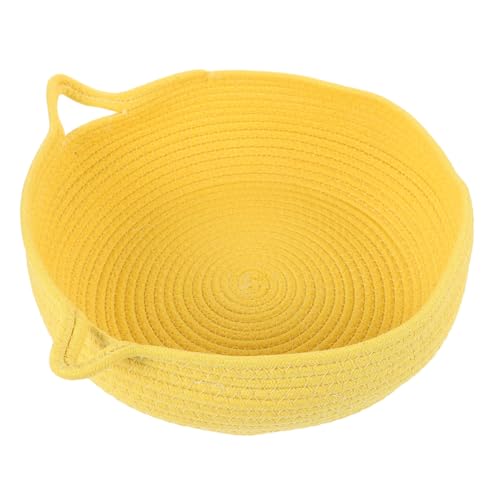 CORHAD Waschbares Katzenbett gewebtes Baumwollseil rundes Haustierbett für Katzen und Hunde bequemes Nestbett weich warm leicht zu reinigen CORHAD Waschbares Katzenbett gewebtes Baumwollseil rundes Haustierbett für Katzen und Hunde bequemes Nestbett weich warm leicht zu reinigen von CORHAD