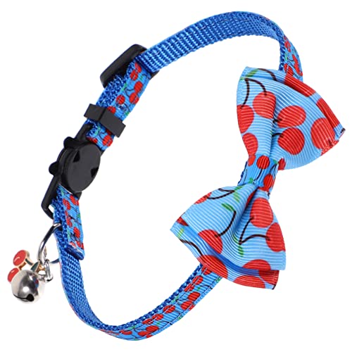 CORHAD Kirschschleifen-Haustierhalsband Hundezubehör verstellbares Halsband zartes Welpenhalsband Outdoor-Katzenversorgung modisch sicher CORHAD Kirschschleifen-Haustierhalsband Hundezubehör verstellbares Halsband zartes Welpenhalsband Outdoor-Katzenversorgung modisch sicher von CORHAD