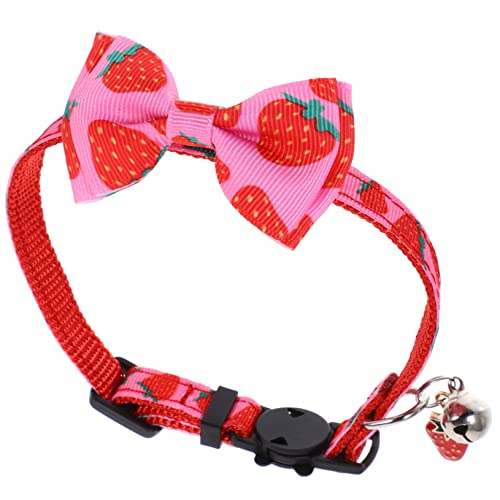 CORHAD Schickes Erdbeer-hundehalsband Dekoratives Katzenhalsband Verschleißfestes Welpenzubehör Wiederverwendbares Haustierhalsband CORHAD Schickes Erdbeer-hundehalsband Dekoratives Katzenhalsband Verschleißfestes Welpenzubehör Wiederverwendbares Haustierhalsband von CORHAD