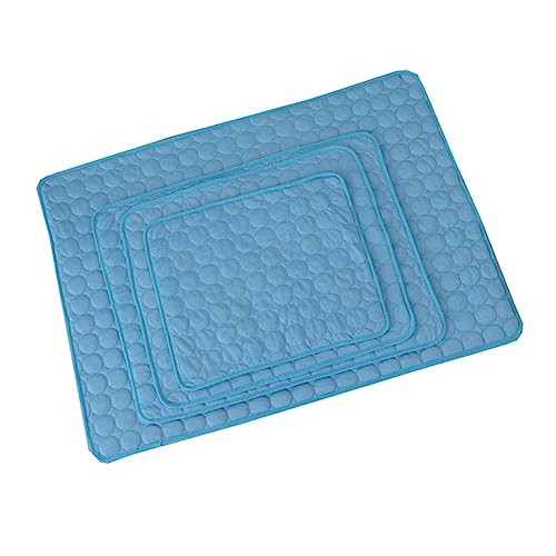 CORHAD Sommer-Kühlmatte für Hundebett Haustierunterlage Haustiermatte Hundebett-Zubehör Heimtierbedarf Blau Größe L CORHAD Sommer-Kühlmatte für Hundebett Haustierunterlage Haustiermatte Hundebett-Zubehör Heimtierbedarf Blau Größe L von CORHAD