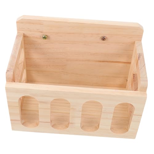 CORHAD Heuraufe aus Holz für Kaninchen und Meerschweinchen Langlebiger Futterhalter zur Heufütterung Futterverschwendung Einfach zu Montieren Sauberer Käfig Geeignet für Kleintiere und von CORHAD
