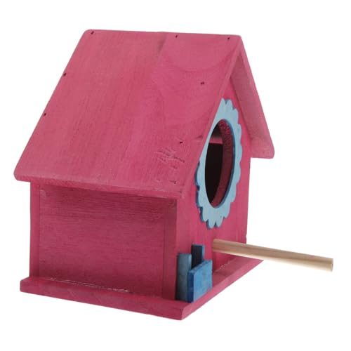 CORHAD Vogelhaus aus Holz Aufhängen Dekoratives Vogelnest für Draußen Hängendes Futterhaus für Vögel Rustikale Vogelhäuschen für Garten Wetterfest und Robust von CORHAD