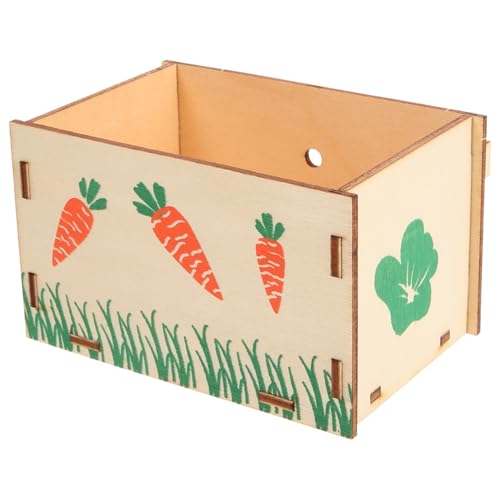 CORHAD Holz Kaninchenfutterbox Robust Beißfest Stabil für Käfig Geeignet Meerschweinchen Futterstation Kleine Haustiere Praktisch CORHAD Holz Kaninchenfutterbox Robust Beißfest Stabil für Käfig Geeignet Meerschweinchen Futterstation Kleine Haustiere Praktisch von CORHAD