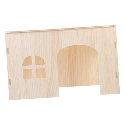 CORHAD Holz Kleintierhaus Großes Nagetierversteck aus Natürlichem Stabilem Material Vielseitiges Hamster Meerschweinchen spielhaus für Sicheren Rückzugsort und Gemütliches Versteck im von CORHAD