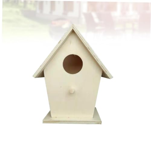CORHAD Holz Nistkasten Vogelhaus zum Aufhängen Wetterfestes Naturholz Vogelhaus für Kleine Singvögel Wie und Finken Dekoratives Holz Vogelnest für Garten und Balkon CORHAD Holz Nistkasten Vogelhaus zum Aufhängen Wetterfestes Naturholz Vogelhaus für Kleine Singvögel Wie und Finken Dekoratives Holz Vogelnest für Garten und Balkon von CORHAD