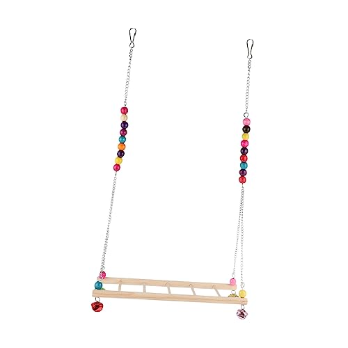 CORHAD Papagei Schaukel Spielzeug Große Huhn Leiter Schaukel Perlen Vogel Dekorative Klettern Spielzeug für Conures Lovebirds CORHAD Papagei Schaukel Spielzeug Große Huhn Leiter Schaukel Perlen Vogel Dekorative Klettern Spielzeug für Conures Lovebirds von CORHAD