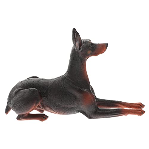 CORHAD Hund Figurine Simuliertes Hundemodell Plastik Hund Deko Simuliertes Hundespielzeug für Miniaturgarten und Wohnraumgestaltung von CORHAD
