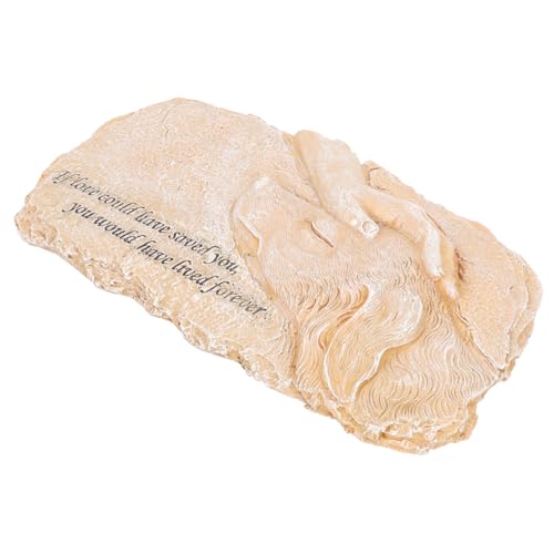 CORHAD Pet Memorial Stone Angel Dog Ornament Aus Resin Gedenkstatue Für Haustiere Dekorativer Grabstein Für Garten Und Zuhause Liebevolle Erinnerung An Ihren Hund von CORHAD