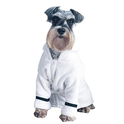 CORHAD Hundebademantel Schnelltrocknende Kapuzen für Haustiere Warmes und Hochsaugfähiges Handtuch für Katzen Weiß CORHAD Hundebademantel Schnelltrocknende Kapuzen für Haustiere Warmes und Hochsaugfähiges Handtuch für Katzen Weiß von CORHAD