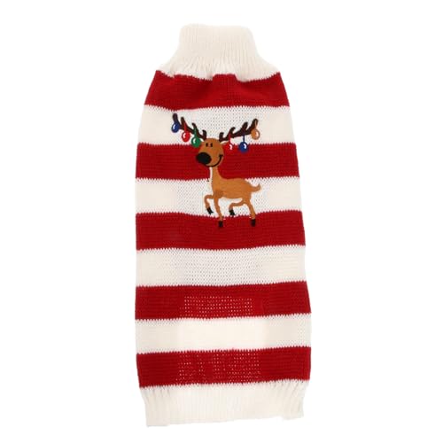 CORHAD Weihnachtskleidung Für Hunde Hundet-Shirt Maltipoo-Kleidung Welpenkleidung Weihnachten Abs Welpenkleidung Für Mädchen Weihnachtspullover Für Haustiere Welpen-Pullover Mantel Winter von CORHAD