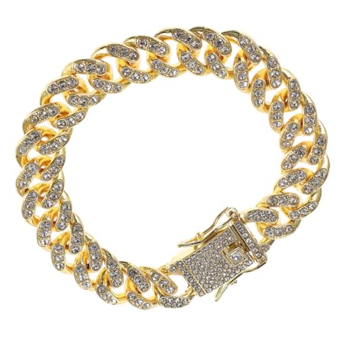 CORHAD Haustierkette Halsband Hundehalsband Kette Tragbare Hundekette Hundehalsschmuck Metall Katzenkette Halskette CORHAD Haustierkette Halsband Hundehalsband Kette Tragbare Hundekette Hundehalsschmuck Metall Katzenkette Halskette von CORHAD
