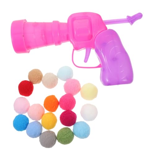 CORHAD Interaktives Katzenspielzeug mit Plüschball werfer und Elastischen Bällen Leises Launch Katzen zur Selbstbeschäftigung Langlebig und Praktisch Buntes Spielspaß von CORHAD
