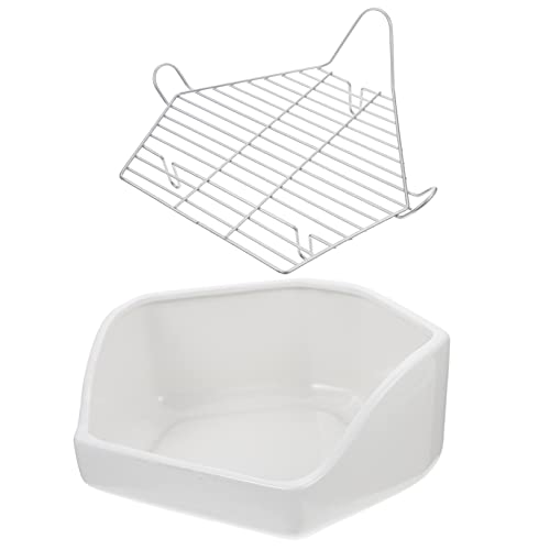 CORHAD Kaninchentoilette Haustier-Toiletten-Töpfchen-Trainer Guinea-Bettwäsche Hasenbettwäsche kaninchenklo Hasen klo Versorgung mit Haustiertoiletten Kleine Haustiertoilette Keramik Weiß CORHAD Kaninchentoilette Haustier-Toiletten-Töpfchen-Trainer Guinea-Bettwäsche Hasenbettwäsche kaninchenklo Hasen klo Versorgung mit Haustiertoiletten Kleine Haustiertoilette Keramik Weiß von CORHAD
