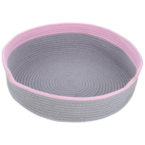 CORHAD Katzenbetten Für Indoor-Katzen, Baumwollseil, Welpenbett, Gewebtes Seil, Kätzchen-Nest, Katzenschlafbett, Kissen, Handgewebtes Hunde- Und Katzenbett, Korb Zum Spielen Im CORHAD Katzenbetten Für Indoor-Katzen, Baumwollseil, Welpenbett, Gewebtes Seil, Kätzchen-Nest, Katzenschlafbett, Kissen, Handgewebtes Hunde- Und Katzenbett, Korb Zum Spielen Im von CORHAD