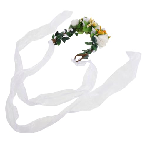 CORHAD Haustierhalsband mit Blumendesign leicht sicher für Katzen doppelt verwendbar Katzenkranz-Kopfbedeckung für den täglichen Fotogebrauch von CORHAD