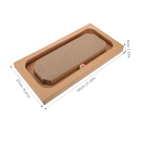CORHAD Katzenkratzbrett aus Extra Breitem Verschleißfestem Wellpappe Material Kratzspielzeug für Wohnungskatzen Fördert Natürliche Kratzbedürfnisse Schützt Möbel für Indoor Katzen von CORHAD