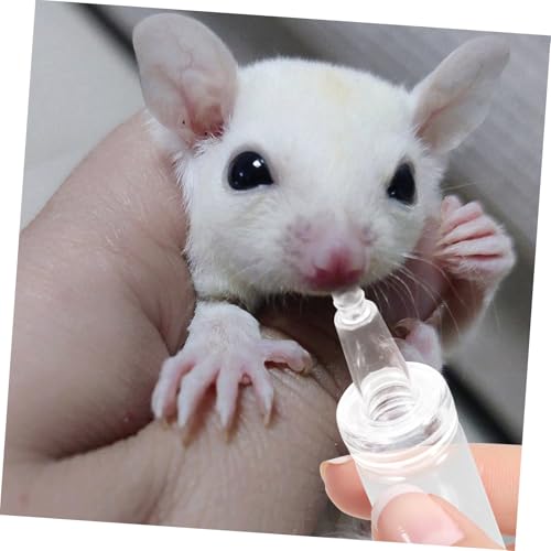 CORHAD Kleines Haustier aufzuchtflaschenset mit Silikon nuckel Futterflasche für Eichhörnchen Igel Hamster Langlebig und Energiesparend Geeignet für Züchter und Kleintierhaltung von CORHAD