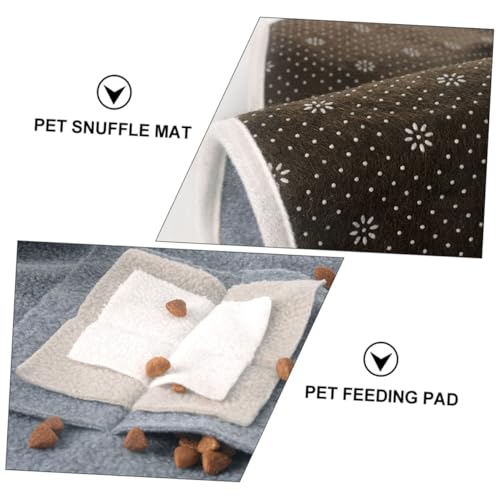 CORHAD Langsame Futtermatte für Hunde und Katzen rutschfeste Trainingsmatte Fördert Langsames Fressen und Geruchssinn Waschbar Geeignet für Kleine bis Große Haustiere Farbenfrohes Design von CORHAD