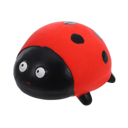 CORHAD Latex-Hundespielzeug für Kauer, Marienkäfer, quietschendes Design, geeignet zum Zahnen und Spielen, ideal für interaktiven Spaß und Bewegung von CORHAD