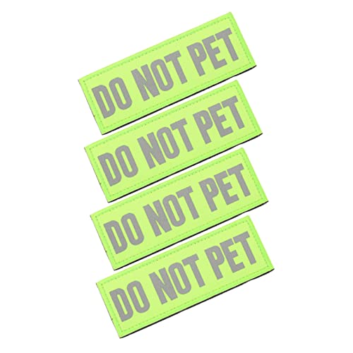 CORHAD 4stücke Reflektierende Hundepatches Für Servicehunde Wiederverwendbare Strapazierfähige Aufnäher Für Geschirre Do Not Pet Design Für Und Sichtbarkeit Bei Nacht CORHAD 4stücke Reflektierende Hundepatches Für Servicehunde Wiederverwendbare Strapazierfähige Aufnäher Für Geschirre Do Not Pet Design Für Und Sichtbarkeit Bei Nacht von CORHAD