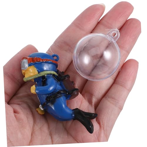 CORHAD Mini Floating Diver Aquarium Dekoration PVC Taucher Ornament Schwimmend Realistisch Stabile Konstruktion Für Fischbecken Und Aquarien Zubehör von CORHAD