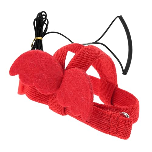 CORHAD Verschleißfester Papageiengeschirr Mit Leine Robustes Outdoor Zubehör Für Vögel Für Training Und Sichere Flüge Für Nymphensittiche Und Andere Kleine Papageien von CORHAD