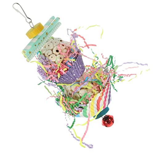 CORHAD Papagei Spielzeug Für Große Vögel Kauen Beißspielzeug Vogelkäfig Schaukel Spielzeug Naturholz CORHAD Papagei Spielzeug Für Große Vögel Kauen Beißspielzeug Vogelkäfig Schaukel Spielzeug Naturholz von CORHAD