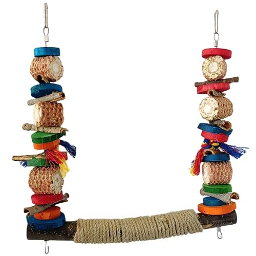 CORHAD Trainingszubehör Für Papageien Vogelständer Sitzstange Spielzeug Für Sittiche Papageienkäfig-zubehör Vogelspielzeug Aus Holz Balance-Zug Spaß Sichere Papageienstange CORHAD Trainingszubehör Für Papageien Vogelständer Sitzstange Spielzeug Für Sittiche Papageienkäfig-zubehör Vogelspielzeug Aus Holz Balance-Zug Spaß Sichere Papageienstange von CORHAD