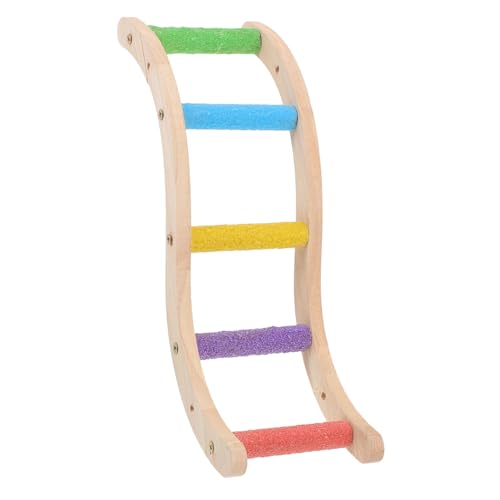 CORHAD Papagei-Schleifleiter Vogel-Trainingsspielzeug Holzleiter für den Käfig sicherer Spaß und Spielzeit für Ihren Haustiervogel CORHAD Papagei-Schleifleiter Vogel-Trainingsspielzeug Holzleiter für den Käfig sicherer Spaß und Spielzeit für Ihren Haustiervogel von CORHAD