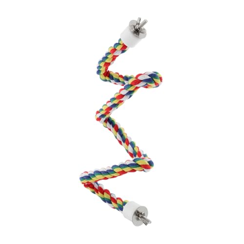 CORHAD Papageien Spielzeug Mit Baumwollseil Drehleiter Und Kletterstand Für Vögel Bunte Kletter Und Kaumöglichkeiten Für Sittiche Und Nymphensittiche Installieren CORHAD Papageien Spielzeug Mit Baumwollseil Drehleiter Und Kletterstand Für Vögel Bunte Kletter Und Kaumöglichkeiten Für Sittiche Und Nymphensittiche Installieren von CORHAD