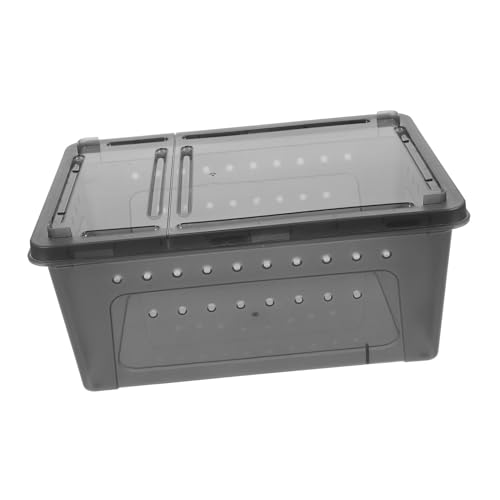 CORHAD Plastik Reptilienbox mit Atmungsaktivem Design Langlebig und Lichtdurchlässig als Futter Aufzuchtbehälter für Kleine Spinnen Eidechsen Frösche und Weitere Kleintiere von CORHAD