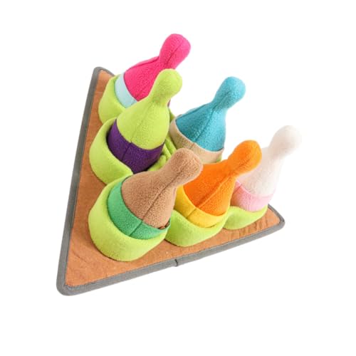 CORHAD Puppy Snuffle Mat Quietschspielzeug für Hunde Langsames Fressen Fördert Suchverhalten Reinigung Zähne Spielspaß Welpentraining von CORHAD