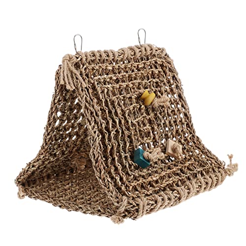 CORHAD Papagei Vogel Shelter Hängematte Rattan Nest Bett für Käfig für Sonne Papagei Mönch Papagei Sittich CORHAD Papagei Vogel Shelter Hängematte Rattan Nest Bett für Käfig für Sonne Papagei Mönch Papagei Sittich von CORHAD