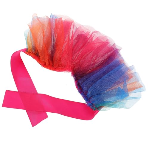 CORHAD Regenbogen Pet Halsband Sommerkleid für Kleine bis Mittelgroße Hunde und Buntes Strapazierfähiges Tutu Kleid mit Feiner Verarbeitung Leichtes An Ausziehen Bequem und Modisch von CORHAD