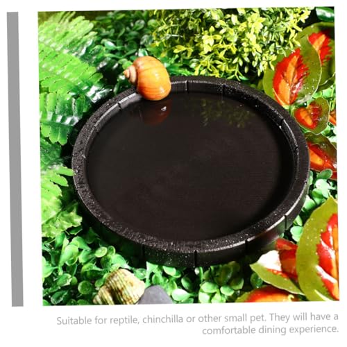 CORHAD Reptilien Futternapf aus robustem Kunststoff rutschfeste Wasserschale und Futterbehälter für Eidechsen kleine Reptilien und Kleintiere auslaufsicheres Design geeignet für CORHAD Reptilien Futternapf aus robustem Kunststoff rutschfeste Wasserschale und Futterbehälter für Eidechsen kleine Reptilien und Kleintiere auslaufsicheres Design geeignet für von CORHAD